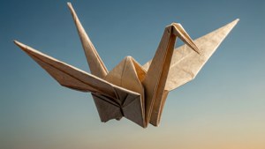 Origami Crane Soaring