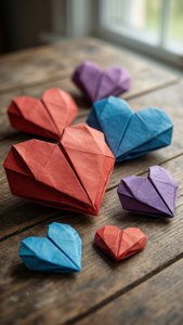 Origami Hearts Array
