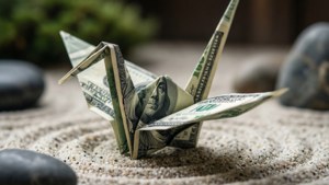 Origami Money Crane