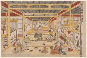 Original Perspective Picture of the Fashionable Seven Gods of Good Fortune (Furyu shichi fukujin uki-e kongen)