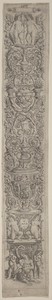 Ornament Panel: Nereid and Two Children Playing Musical Instruments