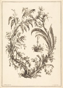 Ornament with Parasol and Hanging Basket