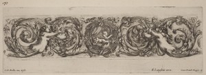 Ornamental Frieze with Cupid and Psyche