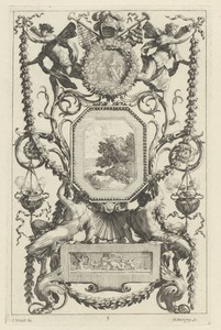 Ornamental Panel Surmounted by a Medallion with a Sacrifice