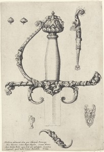 Ornamenteel ontwerp voor een zwaardheft