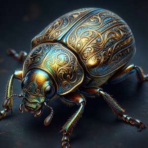 Ornate Metallic Weevil