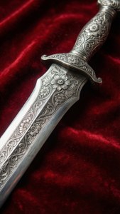 Ornate Silver Talwar