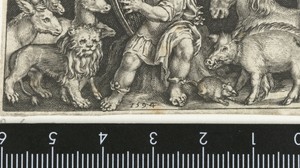 Orpheus betovert de dieren met zijn muziek