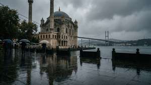 Ortaköy Mosque Rain