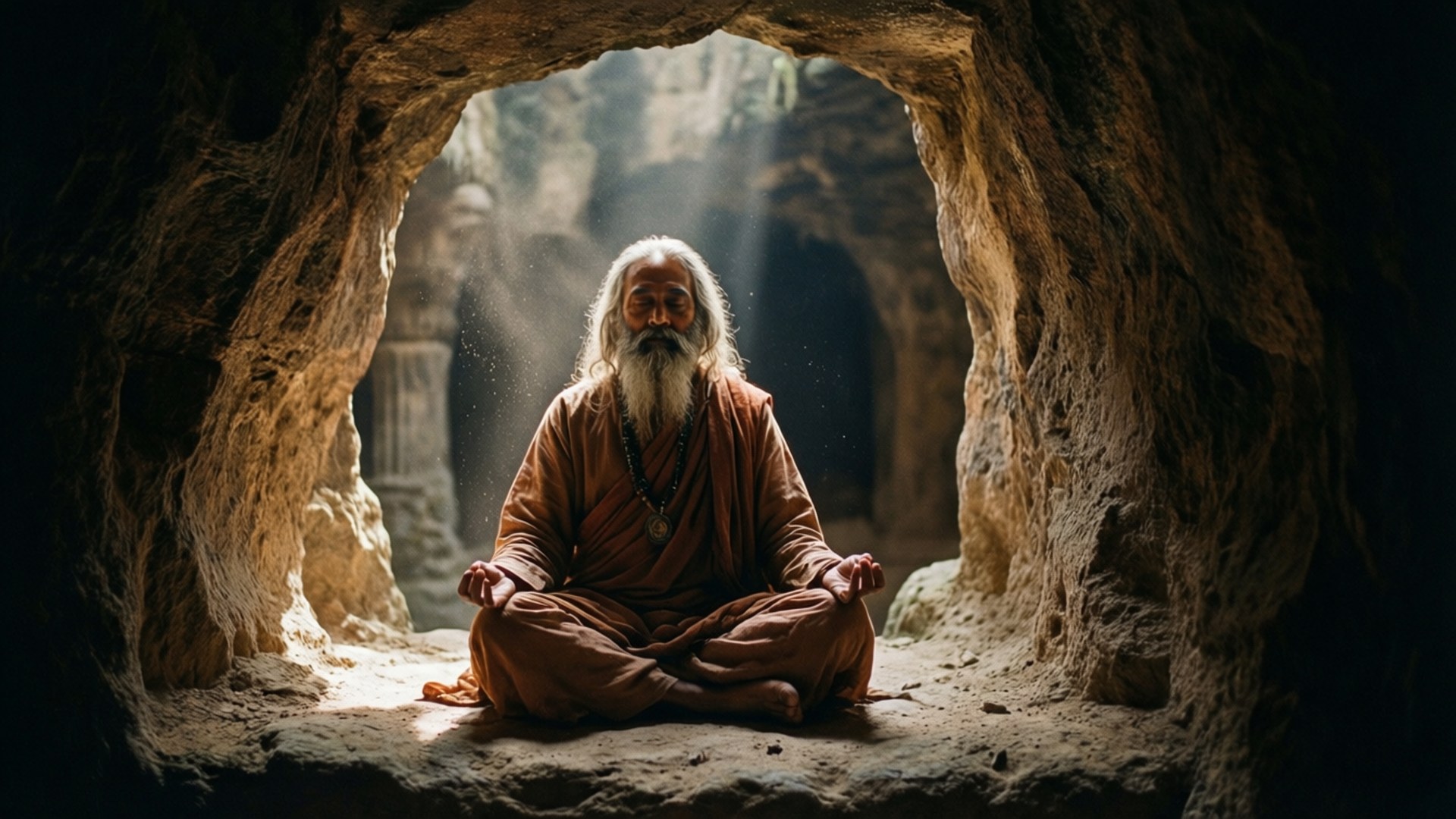 Osho Cave Meditation by Wallpapers.art Studio