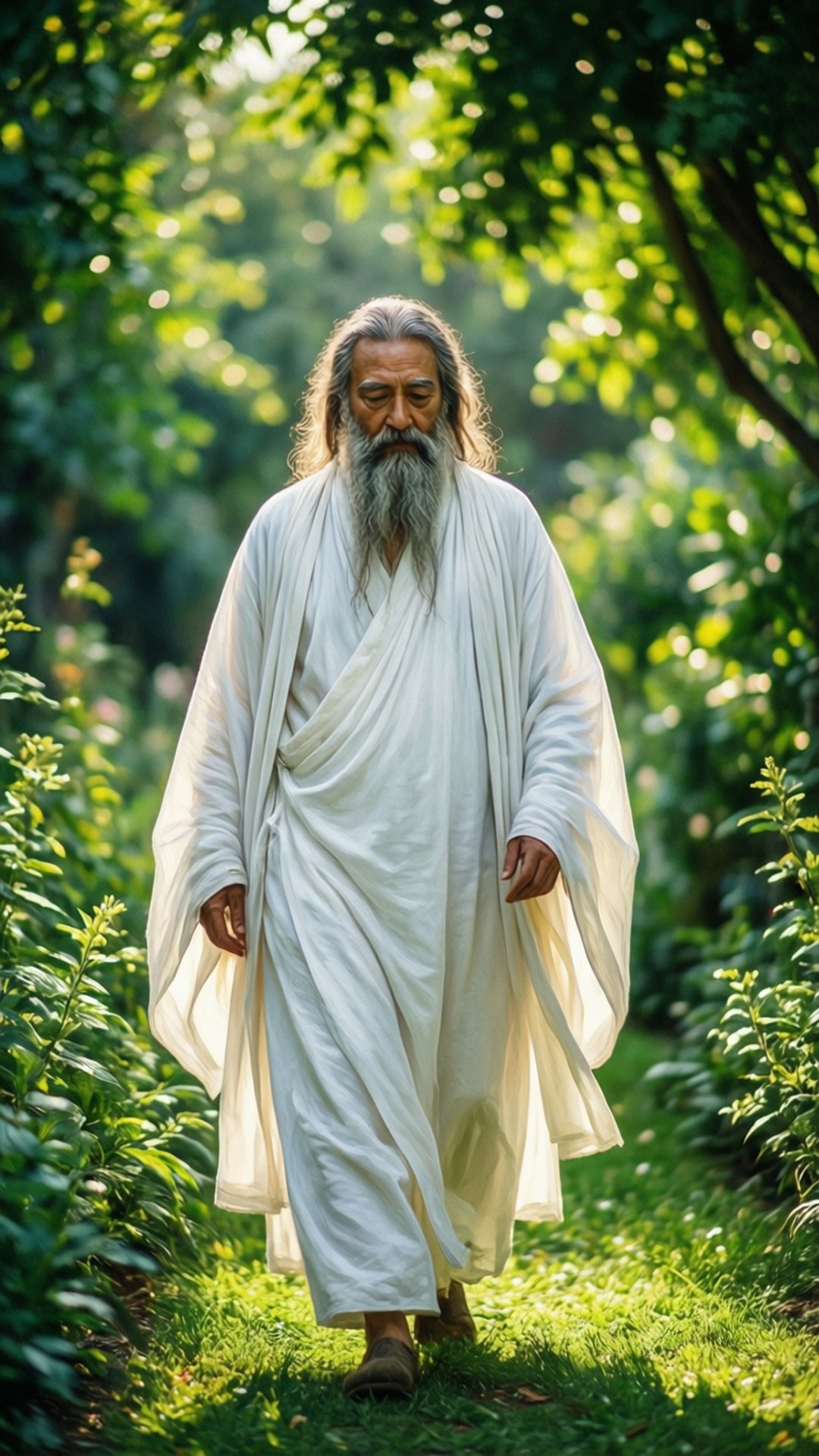 Osho in the Garden by Wallpapers.art Studio