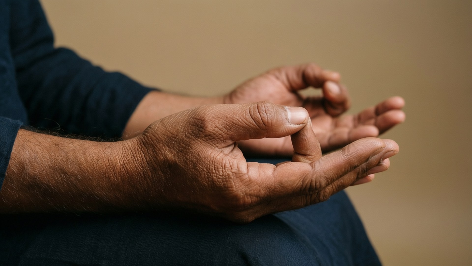 Osho Meditative Hands by Wallpapers.art Studio