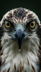 Osprey Face Closeup