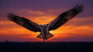 Osprey Sunset Silhouette
