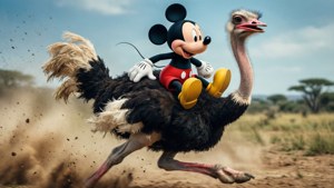 Ostrich Ride Mickey
