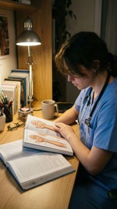 OT Student Studying Anatomy