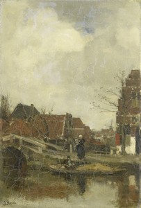 Oud buurtje aan het water