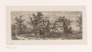 Oude houten huizen in de Ardennen