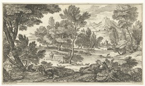 Oude man en vrouw met kind in de schaduw