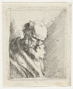 Oude man met baard