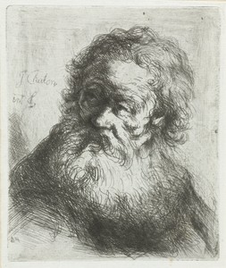 Oude man met baard