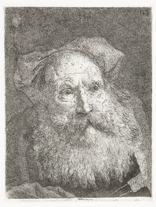 Oude man met baard
