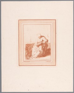 Oude vrouw lezend in boek