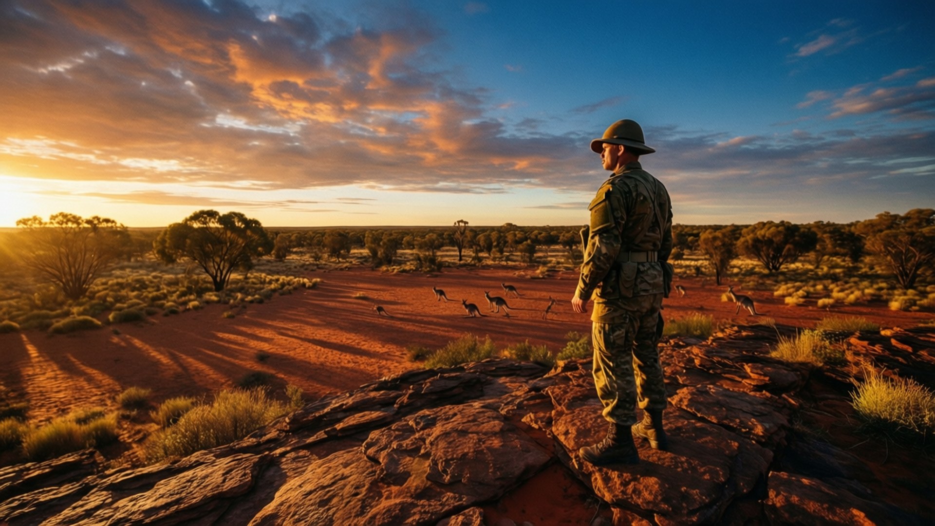 Outback Sentinel by Wallpapers.art Studio