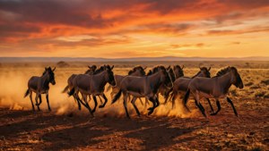Outback Sunset Gallop