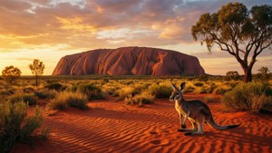 Outback Sunset Panorama