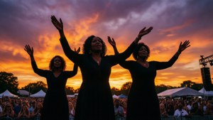 Outdoor Festival Silhouette