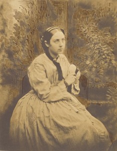 [Outdoor portrait of a young lady, probably Cécile Devéria]
