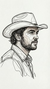 Outline Sketch Cody