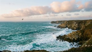 Outlook of Turquoise Coastal Cliffs