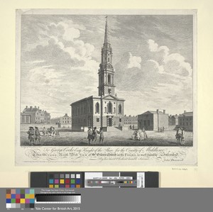 Outside Northwest View of St. Giles' Church in the Fields