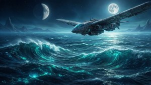 Over Bioluminescent Seas