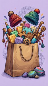 Overflowing Shopping Bag