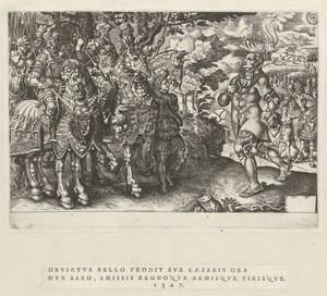 Overgave van de hertog van Saksen op het slagveld van Mühlberg, 1547