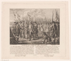 Overgave van het Britse leger onder leiding van Charles, graaf van Cornwallis