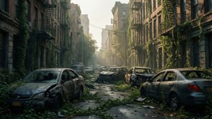 Overgrown City Street