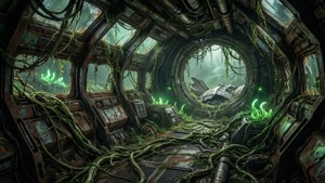 Overgrown Crashed Ship
