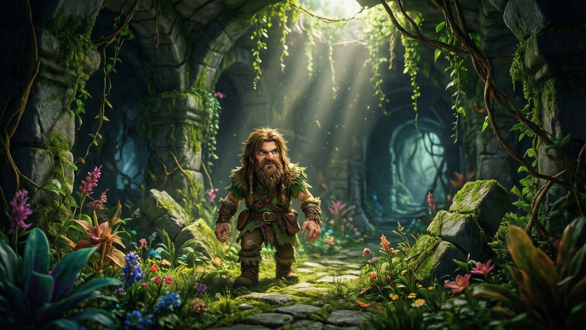 Overgrown Path by Wallpapers.art Studio