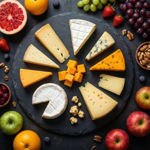 Overhead Cheese Board