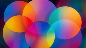 Overlapping Gradient Circles
