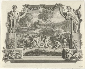 Overstroming van de Rijn en de Waal