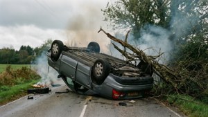 Overturned Car