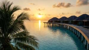 Overwater Bungalow Sunrise
