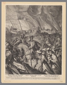 Overwinning van Julius Caesar als allegorie op Rudolf I
