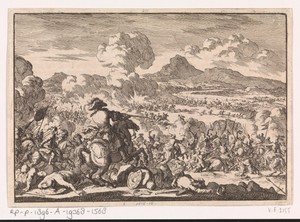 Overwinning van prins Eugenius op de Turken aan de Tisza, 1697