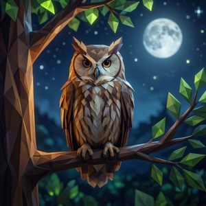 Owl at Dusk